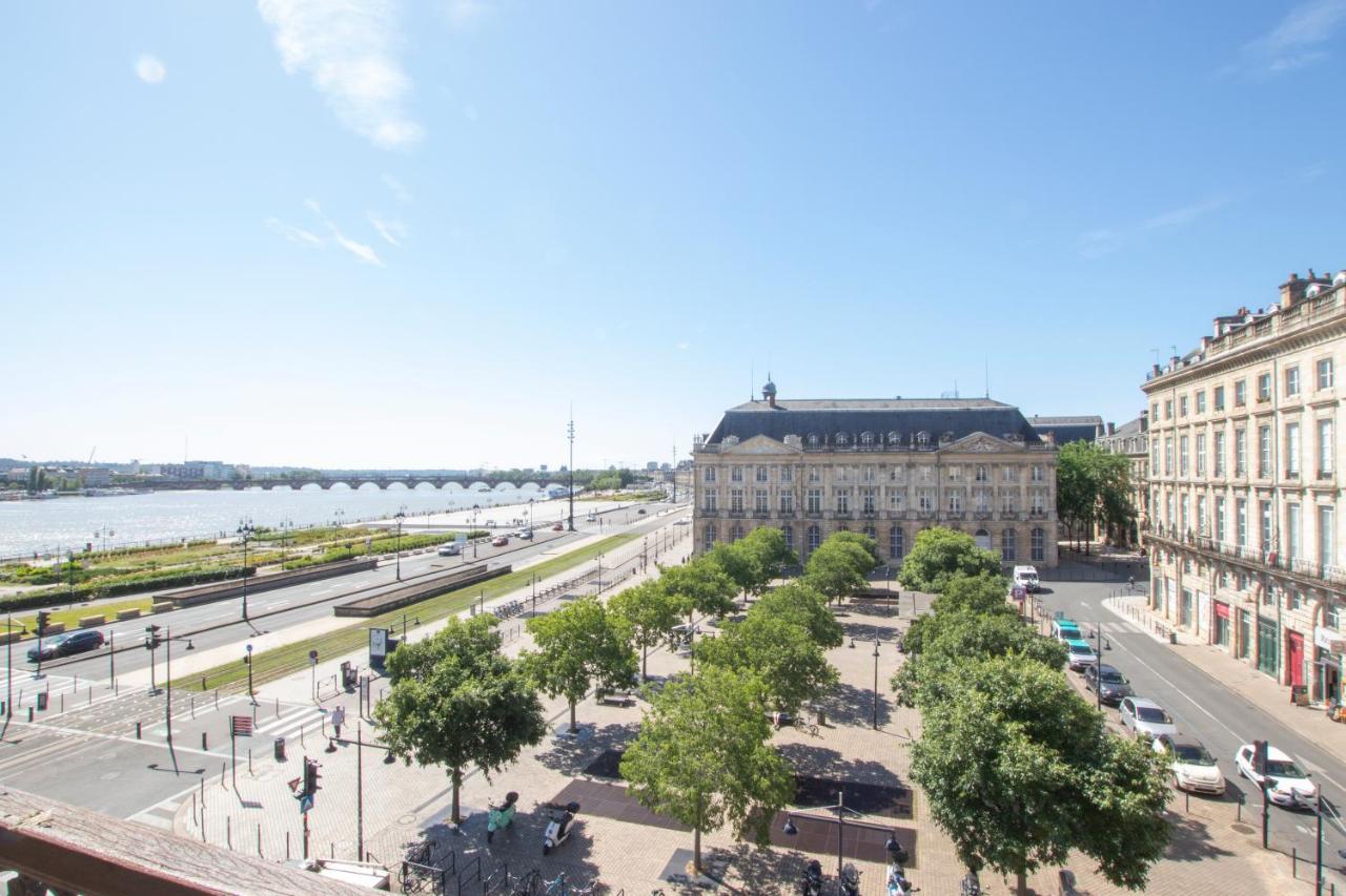 Appartement Luxe Avec Climatisation Parking Vue Exeptionnelle Bordeaux Bagian luar foto